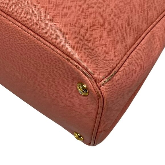 Auth PRADA Galleria Bag Pink Saffiano Leather Tote Bag - Picture 6 of 16